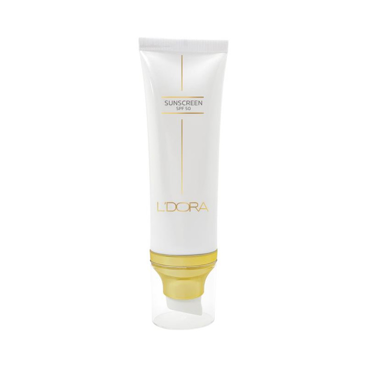 کرم ضدآفتاب SPF50 بیرنگ لدورا | مناسب انواع پوست | 80 میلیلیتر